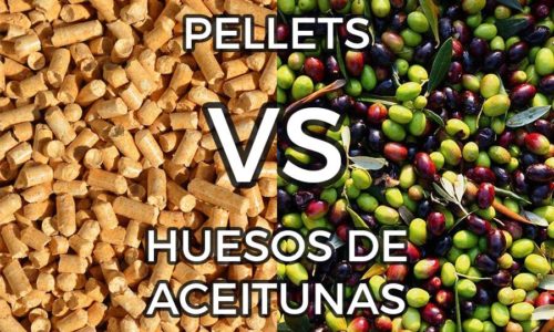¿Qué es mejor el pellet o el hueso de aceituna?