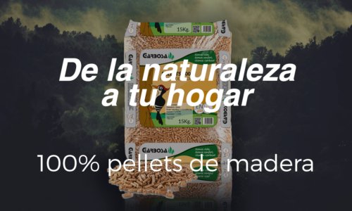 Pellets de madera 100% natural.