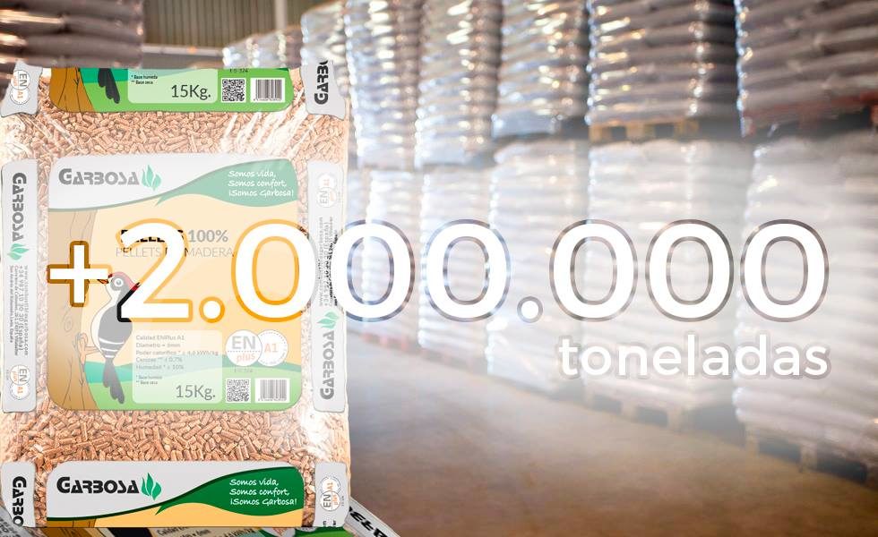 Capacidad de producción de pellet en España supera ya los 2.000.000 de toneladas anuales