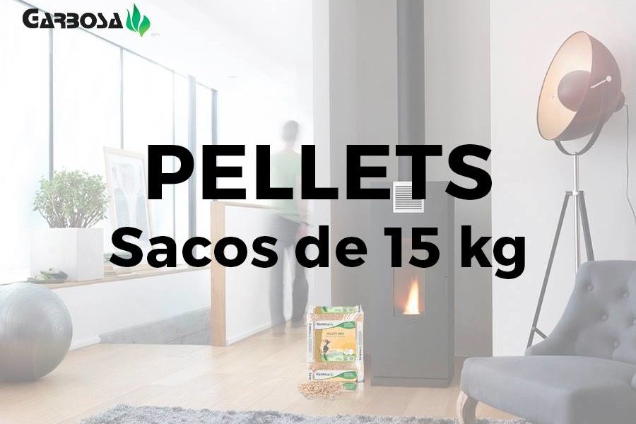 Venta de sacos de pellets de 15Kg